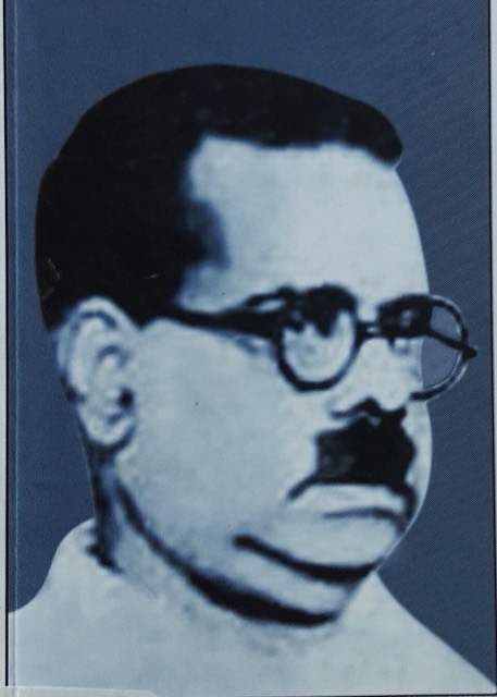 Portrait of the Tamil poet Bharathidasan