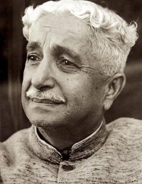 Portrait of the Kannada poet Kuvempu