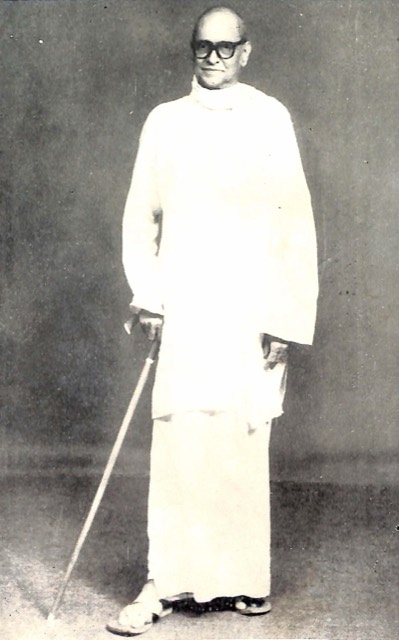 Portrait of the Malayalam poet Vallathol Narayana Menon